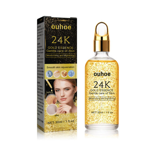 OUHOE 24k Facial Essence, Shrink Pores Hydrates And Brightens Skin, Firming And Repair Essence