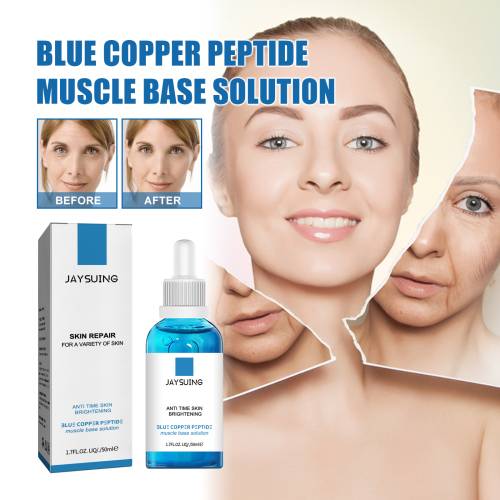 Jaysuing Blue Copper Peptide Muscle Bottom Solution, Brightening Whitening Skin, Hydrating, Anti-wrinkle And Anti-aging Muscle Bottom Solution