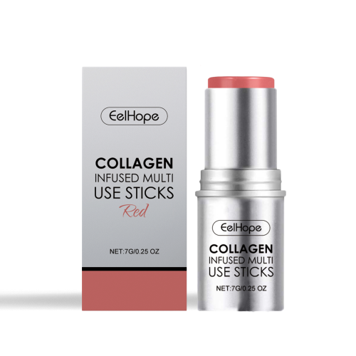 Eelhope Collagen Makeup Stick Moisturizes Natural Multicolor Blush Stick